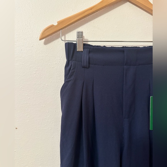 NEW Halara Flex High Waisted Plicated Side Pocket Wide Leg Waffle Trousers - Picture 6 of 12